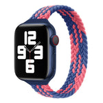 Schmale Taille einzelne Schlaufe Nylon Geflecht Ersatz-Uhrenarmband für Apple Watch Series, XS 130mm, XS 135mm, 7 41mm / 6&SE&5&4 40mm / 3&2&1 38mm