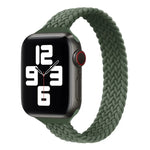 Schmale Taille einzelne Schlaufe Nylon Geflecht Ersatz-Uhrenarmband für Apple Watch Series, XS 130mm, XS 135mm, 7 41mm / 6&SE&5&4 40mm / 3&2&1 38mm
