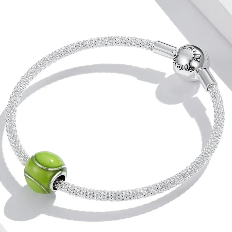 Grüne Tennisperlen aus 925er Sterlingsilber, DIY-Armband- und Halskettenzubehör, grüne Tennisperlen