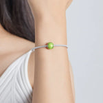 Grüne Tennisperlen aus 925er Sterlingsilber, DIY-Armband- und Halskettenzubehör, grüne Tennisperlen