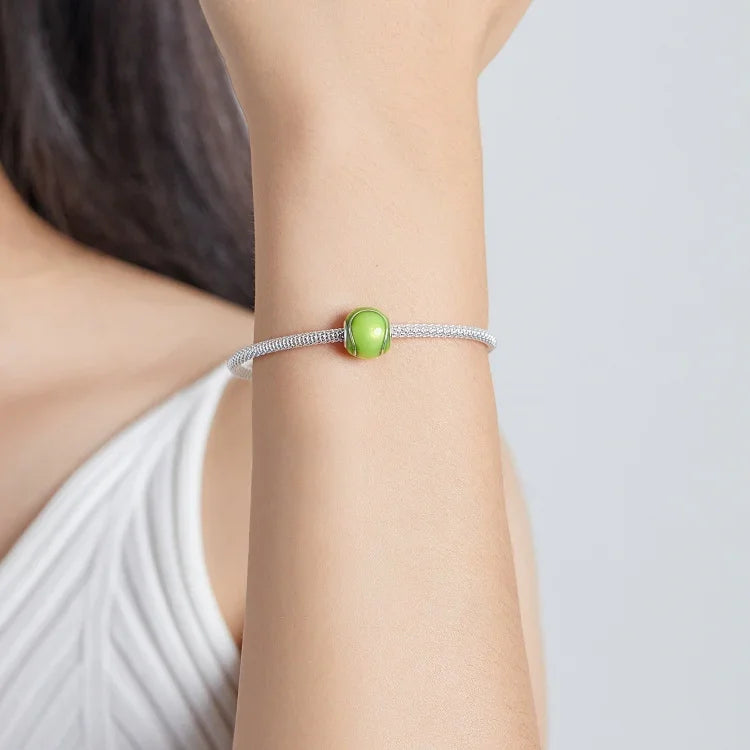 Grüne Tennisperlen aus 925er Sterlingsilber, DIY-Armband- und Halskettenzubehör, grüne Tennisperlen