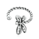 Exquisite Libellen-Ohrringe für Damen aus 925er Sterlingsilber, Libelle