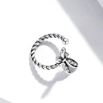 Exquisite Libellen-Ohrringe für Damen aus 925er Sterlingsilber, Libelle