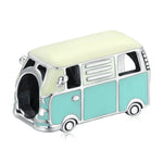 S925 Sterling Silber Mini-Bus-Perlen DIY Armband Halskette Accessoires, Mini-Bus