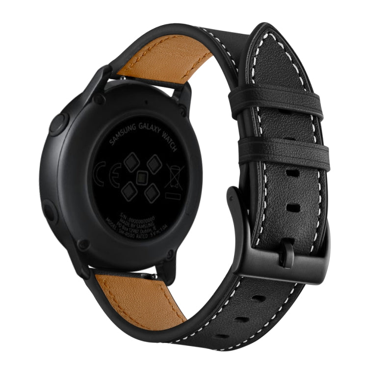 Leder-Ersatzarmband, für Samsung Galaxy Watch 3 41mm, für Samsung Galaxy Watch 3 45mm, für Samsung Galaxy Watch 42mm, für Samsung Galaxy Watch 46mm
