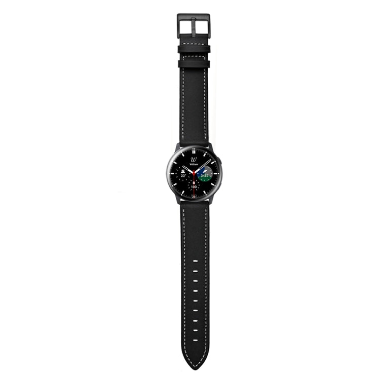 Leder-Ersatzarmband, für Samsung Galaxy Watch 3 41mm, für Samsung Galaxy Watch 3 45mm, für Samsung Galaxy Watch 42mm, für Samsung Galaxy Watch 46mm