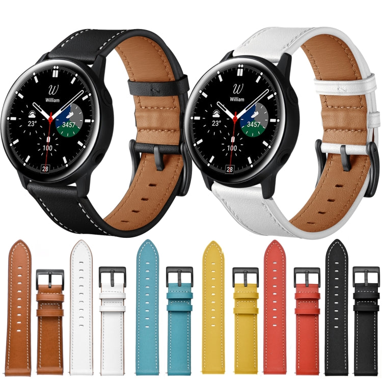 Leder-Ersatzarmband, für Samsung Galaxy Watch 3 41mm, für Samsung Galaxy Watch 3 45mm, für Samsung Galaxy Watch 42mm, für Samsung Galaxy Watch 46mm