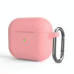 Silicone Thickening Wireless Earphone Protective Case with Hook, For AirPods 3