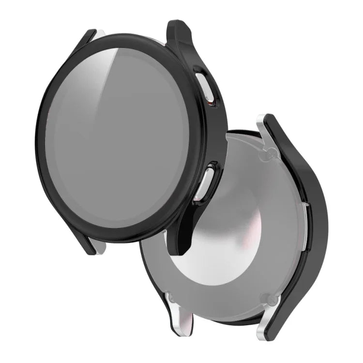 Integrierte Schutzhülle aus galvanisiertem Polycarbonat und gehärtetem Glas, für Samsung Galaxy Watch4 40 mm und 44 mm