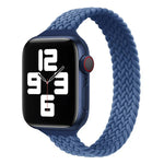 Schmale, einreihige Nylon-Armbänder als Ersatz für Apple Watch Series 7 45 mm / 6 &amp; SE &amp; 5 &amp; 4 44 mm / 3 &amp; 2 &amp; 1 42 mm, S 145 mm, M 155 mm, L 165 mm