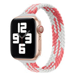 Schmale, einreihige Nylon-Armbänder als Ersatz für Apple Watch Series 7 45 mm / 6 &amp; SE &amp; 5 &amp; 4 44 mm / 3 &amp; 2 &amp; 1 42 mm, S 145 mm, M 155 mm, L 165 mm