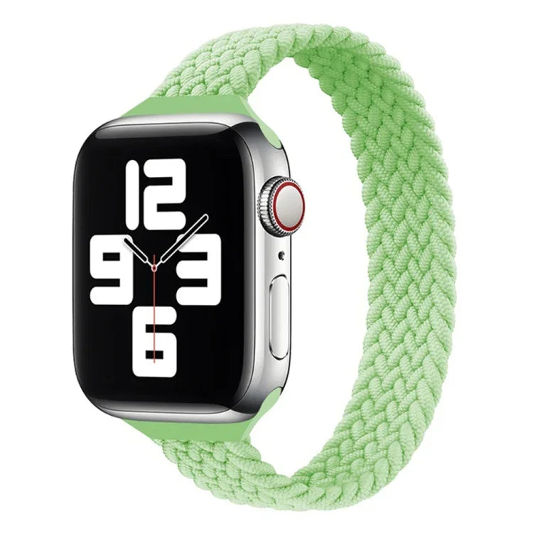 Schmale, einreihige Nylon-Armbänder als Ersatz für Apple Watch Series 7 45 mm / 6 &amp; SE &amp; 5 &amp; 4 44 mm / 3 &amp; 2 &amp; 1 42 mm, S 145 mm, M 155 mm, L 165 mm