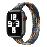 Schmale, einreihige Nylon-Armbänder als Ersatz für Apple Watch Series 7 45 mm / 6 &amp; SE &amp; 5 &amp; 4 44 mm / 3 &amp; 2 &amp; 1 42 mm, S 145 mm, M 155 mm, L 165 mm