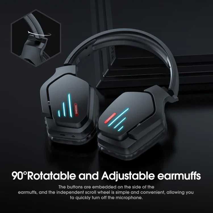 ONIKUMA B60 Bluetooth 5.0 Verstellbares kabelloses Gaming-Bluetooth-Headset mit starkem Bass und Mikrofon