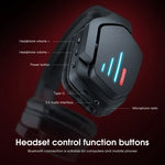 ONIKUMA B60 Bluetooth 5.0 Verstellbares kabelloses Gaming-Bluetooth-Headset mit starkem Bass und Mikrofon