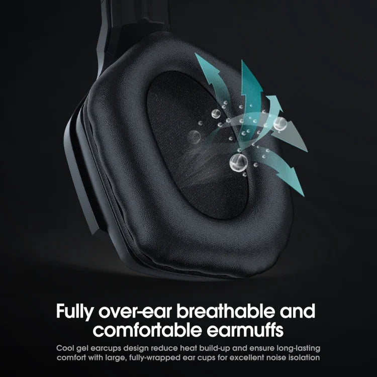ONIKUMA B60 Bluetooth 5.0 Verstellbares kabelloses Gaming-Bluetooth-Headset mit starkem Bass und Mikrofon