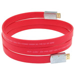ULT-unite 4K Ultra HD vergoldetes HDMI-zu-HDMI Flachkabel, 1m, 1,5m, 2m, 3m, 5m, 6m, 8m, 10m, 12m, 15m, 16m, 17m, 18m, 20m
