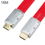ULT-unite 4K Ultra HD vergoldetes HDMI-zu-HDMI Flachkabel, 1m, 1,5m, 2m, 3m, 5m, 6m, 8m, 10m, 12m, 15m, 16m, 17m, 18m, 20m