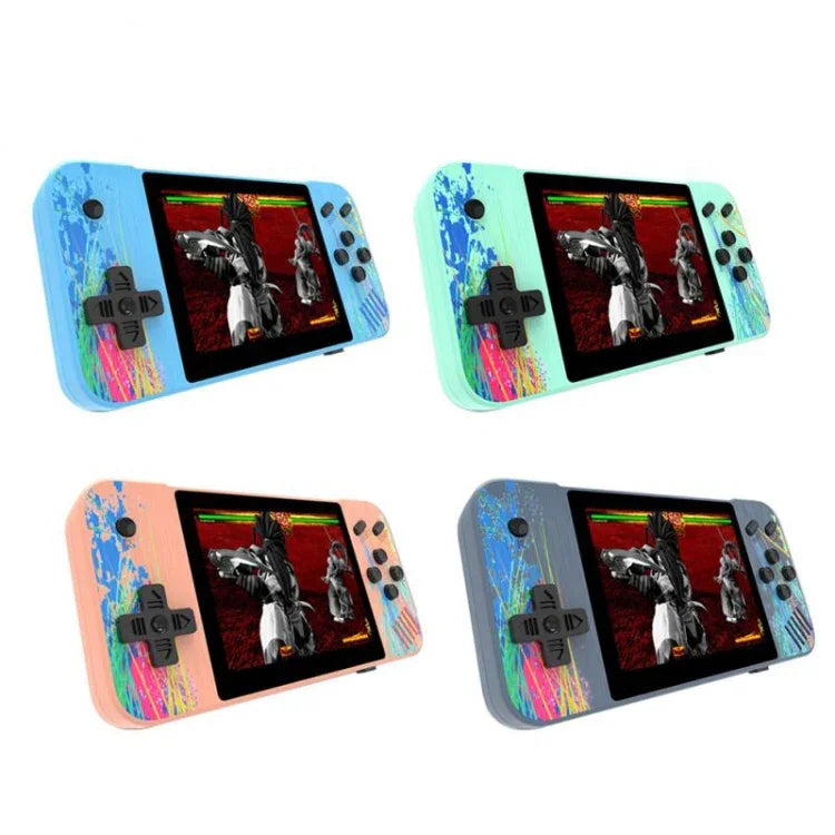 G3 Macaron Handheld-Spielkonsole mit 3,5-Zoll-Bildschirm und 800 vorinstallierten Spielen, Einzelspieler / Pink, Einzelspieler / Grau, Einzelspieler / Grün, Einzelspieler / Blau