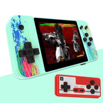 G3 Macaron Handheld-Spielkonsole mit 3,5-Zoll-Bildschirm für zwei Spieler, 800 vorinstallierte Spiele, Doppelspieler / Pink, Doppelspieler / Grau, Doppelspieler / Grün, Doppelspieler / Blau