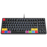 HXSJ L600 Mechanische Tastatur mit 87 Tasten, USB-C / Type-C Kabelgebunden, mit Roten Schaltern und Cooler Hintergrundbeleuchtung