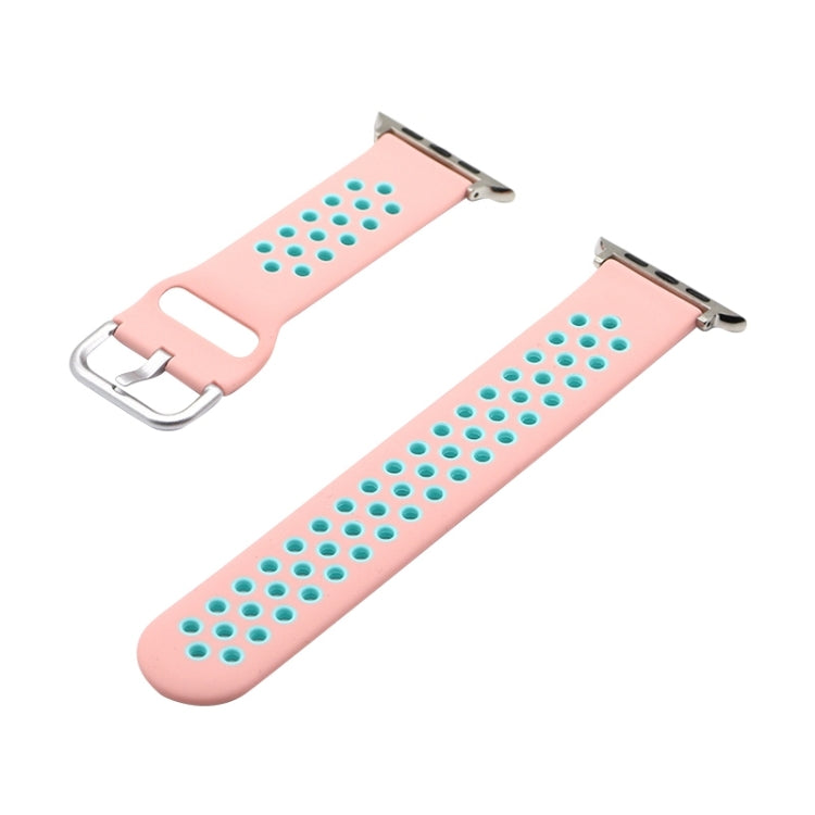 Silikon-Ersatzarmband für Apple Watch Series, 7 41mm / 6&SE&5&4 40mm / 3&2&1 38mm, 7 45mm / 6&SE&5&4 44mm / 3&2&1 42mm