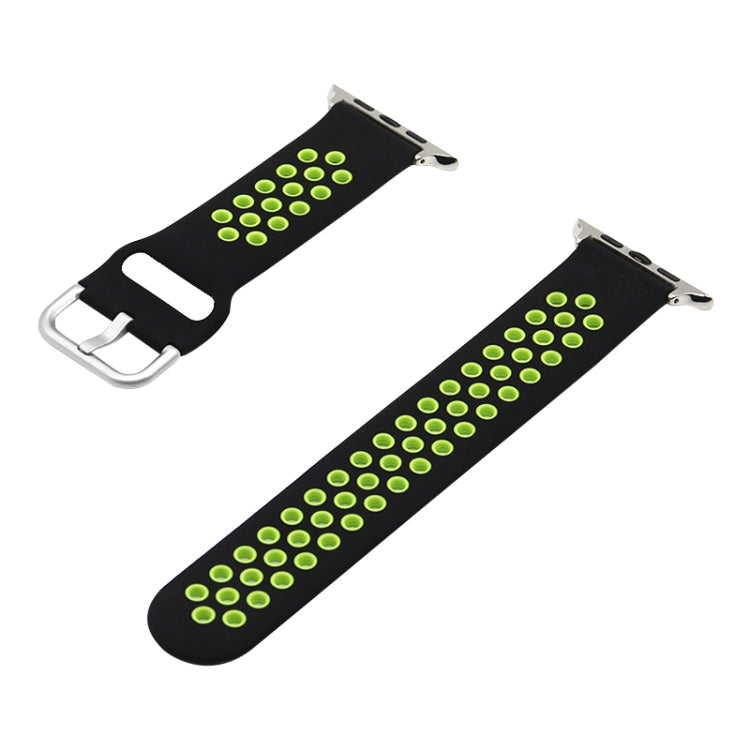 Silikon-Ersatzarmband für Apple Watch Series, 7 41mm / 6&SE&5&4 40mm / 3&2&1 38mm, 7 45mm / 6&SE&5&4 44mm / 3&2&1 42mm