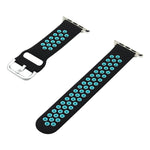 Silikon-Ersatzarmband für Apple Watch Series, 7 41mm / 6&SE&5&4 40mm / 3&2&1 38mm, 7 45mm / 6&SE&5&4 44mm / 3&2&1 42mm