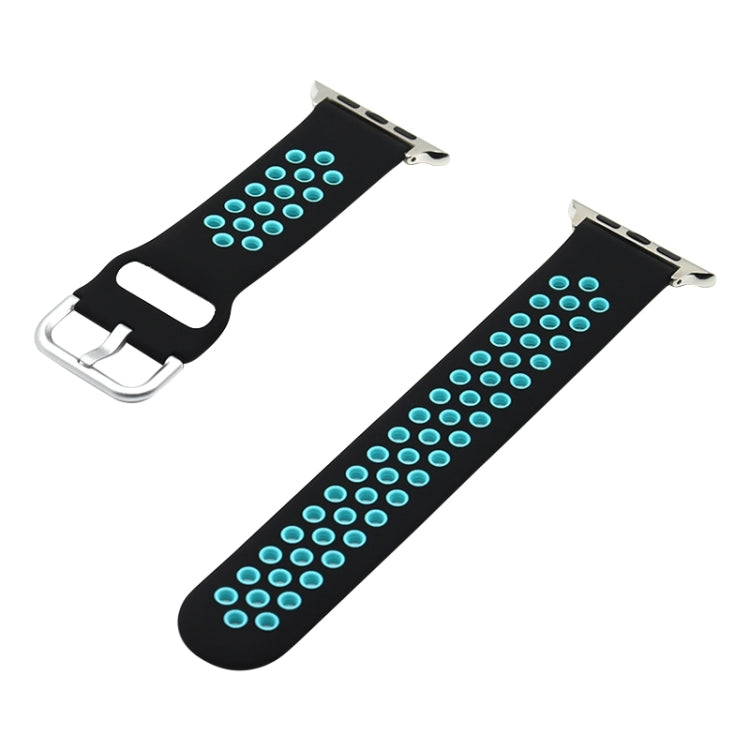 Silikon-Ersatzarmband für Apple Watch Series, 7 41mm / 6&SE&5&4 40mm / 3&2&1 38mm, 7 45mm / 6&SE&5&4 44mm / 3&2&1 42mm