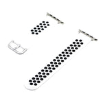 Silikon-Ersatzarmband für Apple Watch Series, 7 41mm / 6&SE&5&4 40mm / 3&2&1 38mm, 7 45mm / 6&SE&5&4 44mm / 3&2&1 42mm