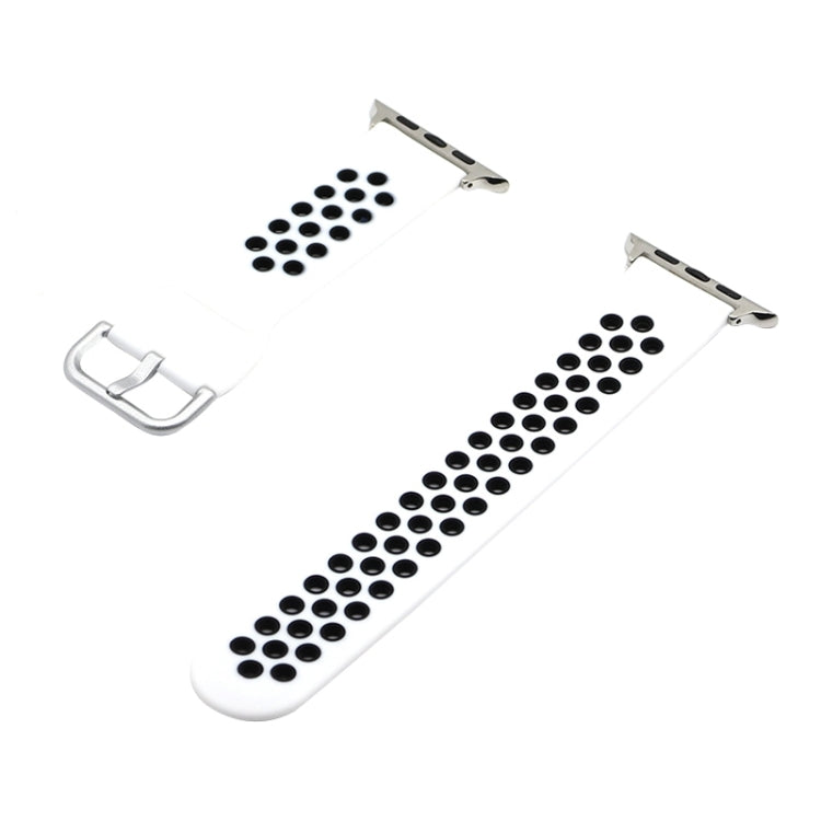 Silikon-Ersatzarmband für Apple Watch Series, 7 41mm / 6&SE&5&4 40mm / 3&2&1 38mm, 7 45mm / 6&SE&5&4 44mm / 3&2&1 42mm