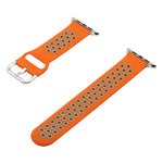 Silikon-Ersatzarmband für Apple Watch Series, 7 41mm / 6&SE&5&4 40mm / 3&2&1 38mm, 7 45mm / 6&SE&5&4 44mm / 3&2&1 42mm