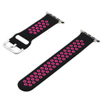 Silikon-Ersatzarmband für Apple Watch Series, 7 41mm / 6&SE&5&4 40mm / 3&2&1 38mm, 7 45mm / 6&SE&5&4 44mm / 3&2&1 42mm