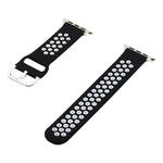 Silikon-Ersatzarmband für Apple Watch Series, 7 41mm / 6&SE&5&4 40mm / 3&2&1 38mm, 7 45mm / 6&SE&5&4 44mm / 3&2&1 42mm