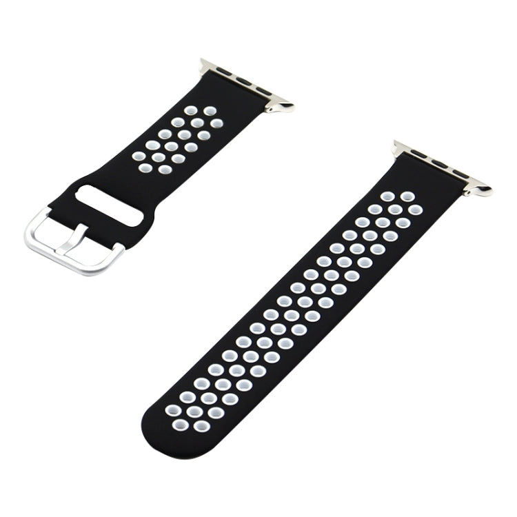 Silikon-Ersatzarmband für Apple Watch Series, 7 41mm / 6&SE&5&4 40mm / 3&2&1 38mm, 7 45mm / 6&SE&5&4 44mm / 3&2&1 42mm