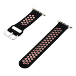 Silikon-Ersatzarmband für Apple Watch Series, 7 41mm / 6&SE&5&4 40mm / 3&2&1 38mm, 7 45mm / 6&SE&5&4 44mm / 3&2&1 42mm