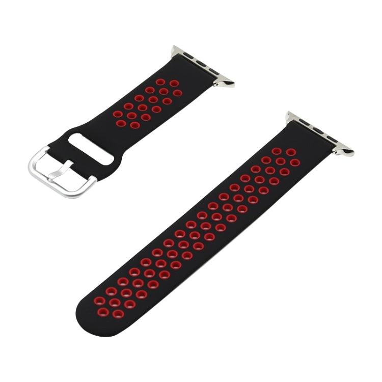 Silikon-Ersatzarmband für Apple Watch Series, 7 41mm / 6&SE&5&4 40mm / 3&2&1 38mm, 7 45mm / 6&SE&5&4 44mm / 3&2&1 42mm