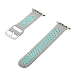 Silikon-Ersatzarmband für Apple Watch Series, 7 41mm / 6&SE&5&4 40mm / 3&2&1 38mm, 7 45mm / 6&SE&5&4 44mm / 3&2&1 42mm