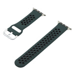 Silikon-Ersatzarmband für Apple Watch Series, 7 41mm / 6&SE&5&4 40mm / 3&2&1 38mm, 7 45mm / 6&SE&5&4 44mm / 3&2&1 42mm