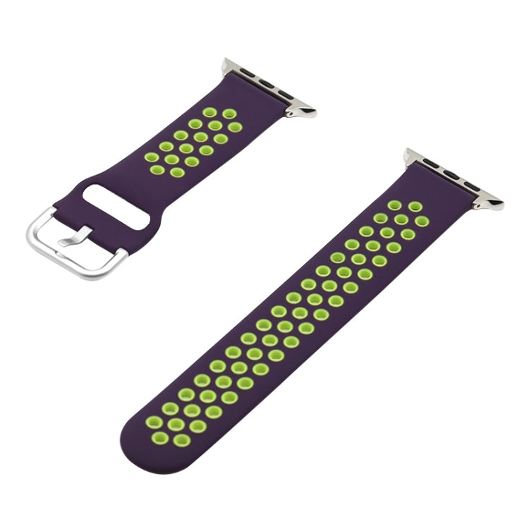 Silikon-Ersatzarmband für Apple Watch Series, 7 41mm / 6&SE&5&4 40mm / 3&2&1 38mm, 7 45mm / 6&SE&5&4 44mm / 3&2&1 42mm