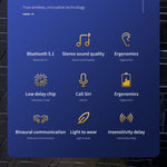 HXSJ Air-S4 Bluetooth 5.1 True Wireless HiFi Stereo Kopfhörer mit Ladeetui