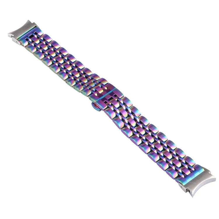 Ersatzarmband aus Edelstahl mit sieben Perlen, passend für Samsung Galaxy Watch4 40 mm/44 mm