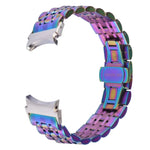 Ersatzarmband aus Edelstahl mit sieben Perlen, passend für Samsung Galaxy Watch4 40 mm/44 mm