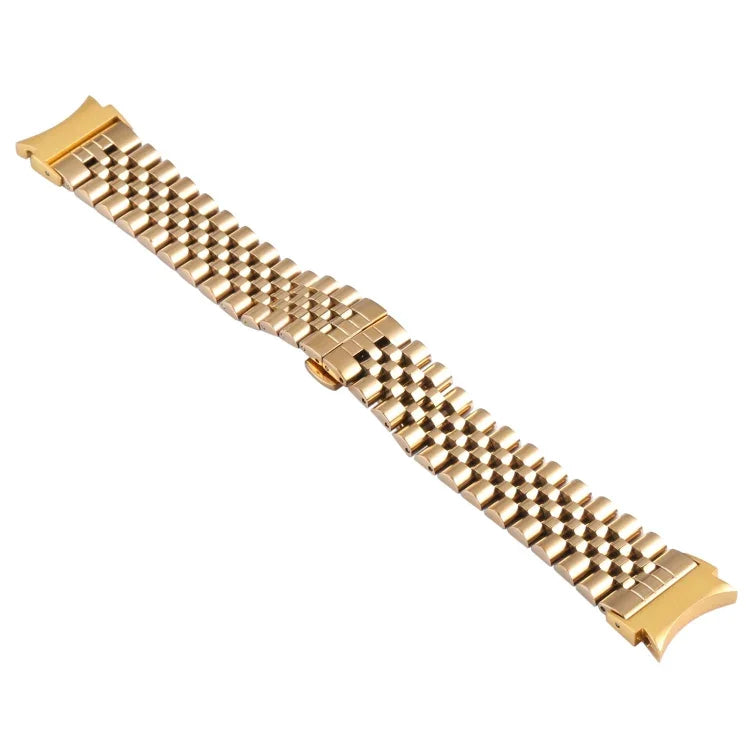 Ersatzarmband aus Edelstahl mit fünf Perlen, passend für Samsung Galaxy Watch4 40 mm/44 mm