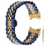 Ersatzarmband aus Edelstahl mit fünf Perlen, passend für Samsung Galaxy Watch4 40 mm/44 mm