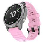 For Garmin Fenix 6 22mm Silicone Smart Watch Replacement Strap Wristband