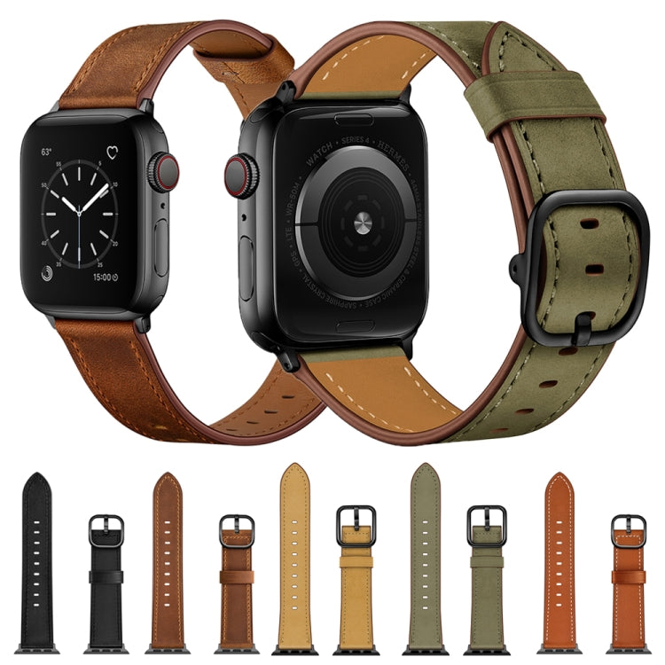 Leder Ersatzarmband Uhrenarmband Für Apple Watch Series, 7 41mm / 6&SE&5&4 40mm / 3&2&1 38mm, 7 45mm / 6&SE&5&4 44mm / 3&2&1 42mm