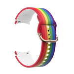For Samsung Galaxy Watch4 / Watch4 Classic Silicone Printing Replacement Strap Watchband, Tie Dye, Rainbow, Color Skull, Grey Flowers, Sunflower, Cat Paw, Candy