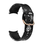 For Samsung Galaxy Watch4 / Watch4 Classic Silicone Printing Replacement Strap Watchband, Tie Dye, Rainbow, Color Skull, Grey Flowers, Sunflower, Cat Paw, Candy