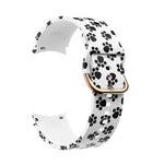 For Samsung Galaxy Watch4 / Watch4 Classic Silicone Printing Replacement Strap Watchband, Tie Dye, Rainbow, Color Skull, Grey Flowers, Sunflower, Cat Paw, Candy